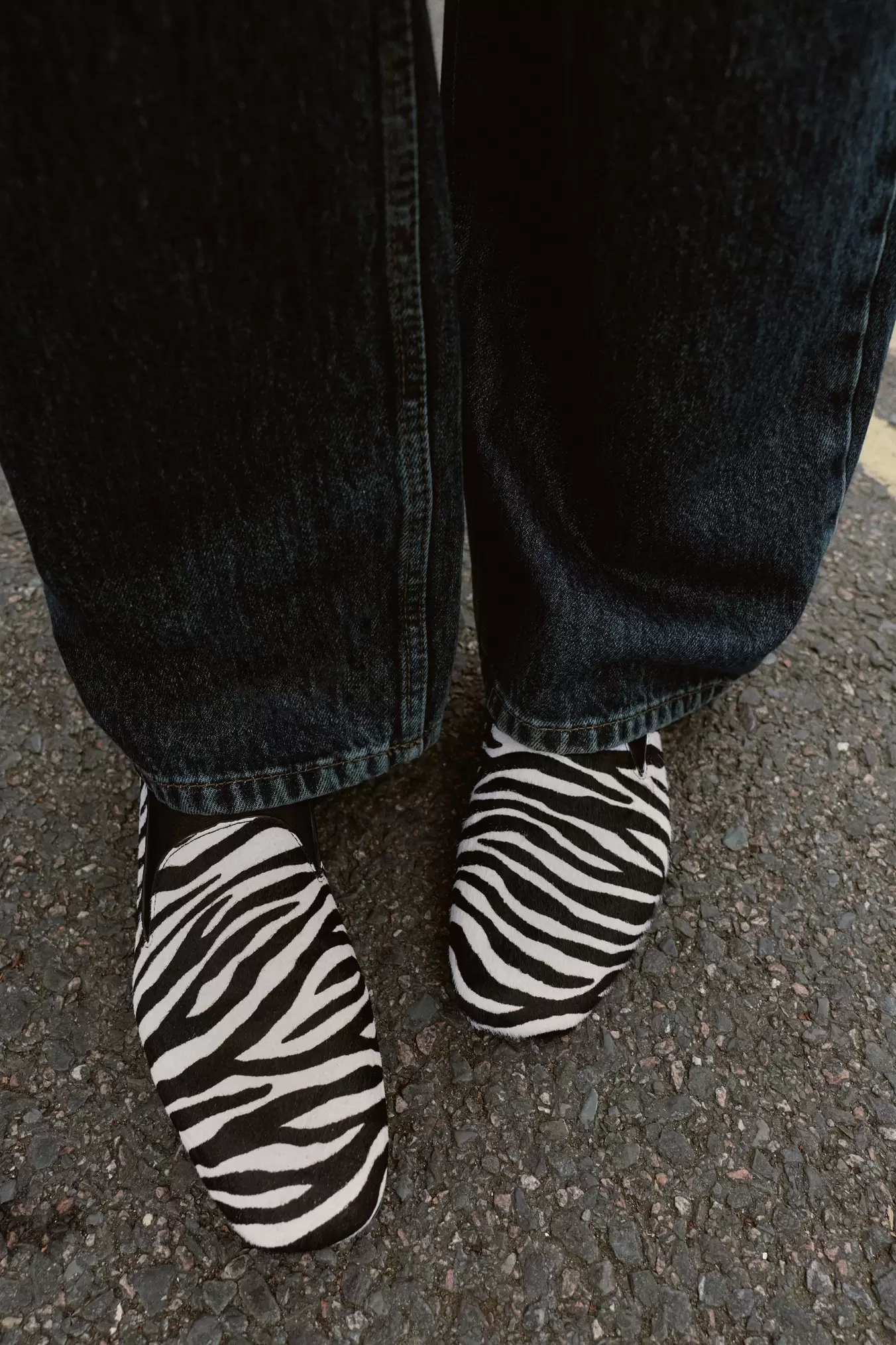 LEREN MOCASSINS MET DIERENPRINT