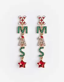 Oorbellen - Kerst - goud