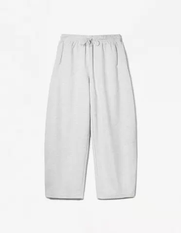 Sweatstof barrel broek