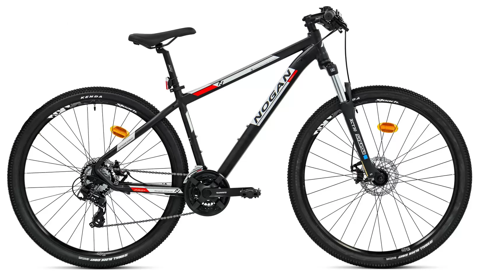 NOGAN Nogan Gravel PRO+ Mountainbike - 29 inch - Medium - Jet Black