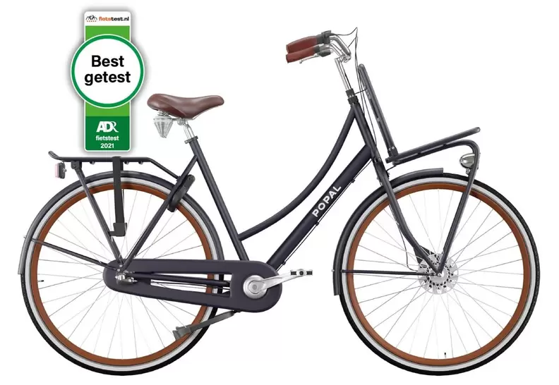POPAL Popal Daily Dutch Prestige N3 Transportfiets - Stadsfiets Dames - Petrol Blauw
