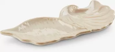Dienblad TORTUNA B10xL25cm schelpvorm beige
