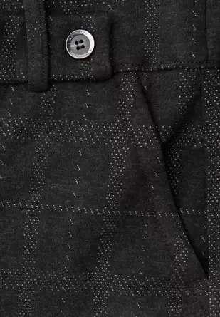 Geruite straight legs broek