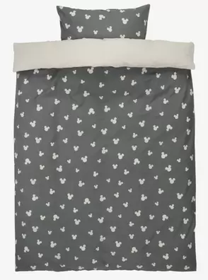 Dekbedovertrek MICKEY 140x200 grijs