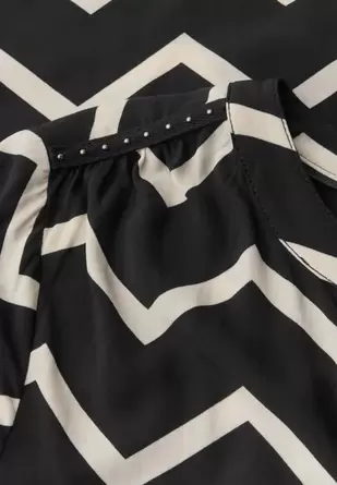 Blouse met zigzagpatroon