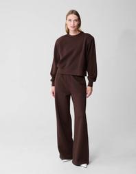 Wide Leg Jogger Broek Bruin