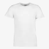 Unsigned heren T-shirt wit ronde hals
