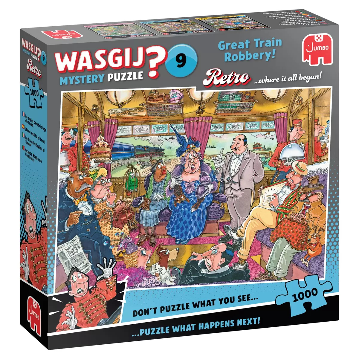 Wasgij puzzel retro De Grote Treinroof 1000stukjes