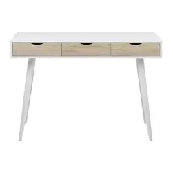 Bureau Montijo - wit/bruin - 77,1x110x50 cm