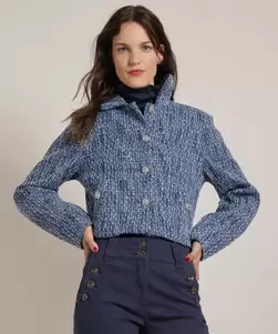 kort tweed jasje