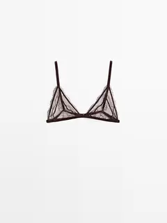 Triangelbralette met kant