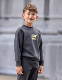 Peak Artwork Sweater Donkergrijs