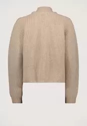 Cable Double Collar Knit Trui