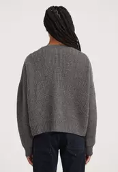 Cable Cropped Knit Vest