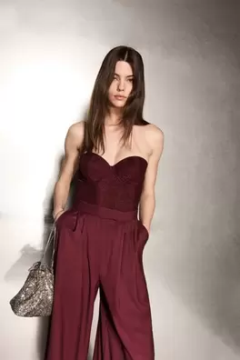 Shimmering Passion Lamé Giada Bodysuit