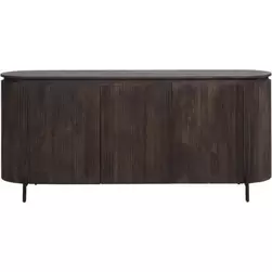 Dressoir Vito - donkerbruin - 81x180x43 cm