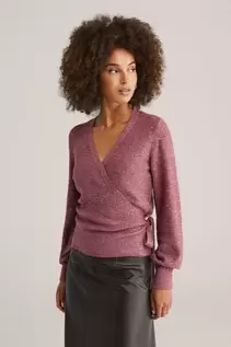 Overslagvest met pailletten