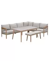 San Mauro lounge dining set 6-delig - napoli sand