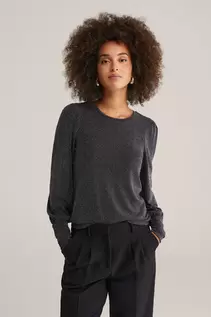 T-shirt met glittergaren