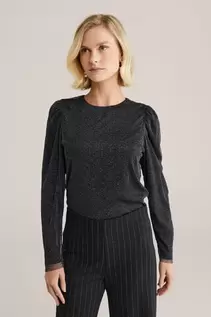 T-shirt met glittergaren