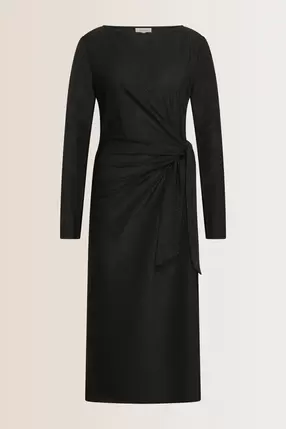 Glitterjurk met knoopdetail