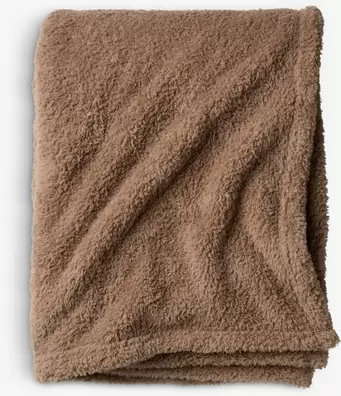 Fleeceplaid HASSELURT 130x170 donkerzand