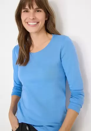 Basic shirt met lange mouwen