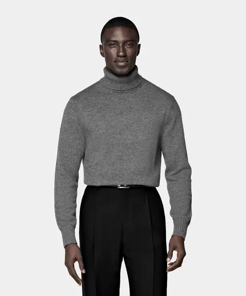 Mid Grey Turtleneck