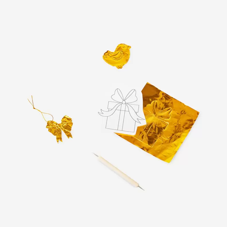 DIY ornamenten met reliëffolie