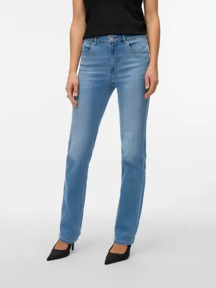 VMELLA Mid rise Straight Fit Jeans