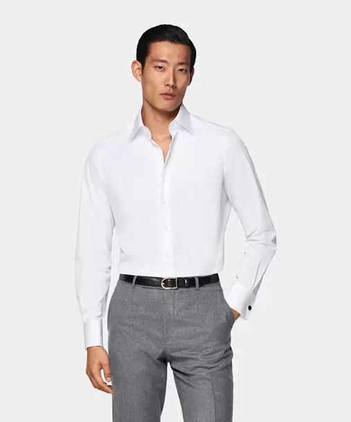 White Classic Collar Shirt
