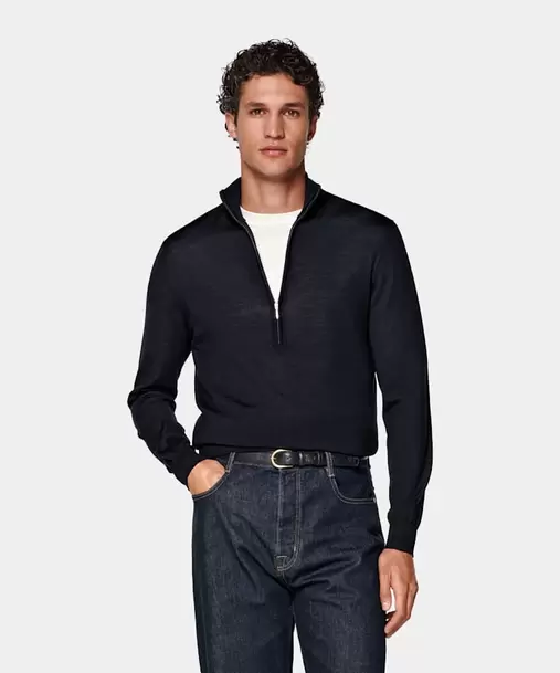 Navy Half Zip
