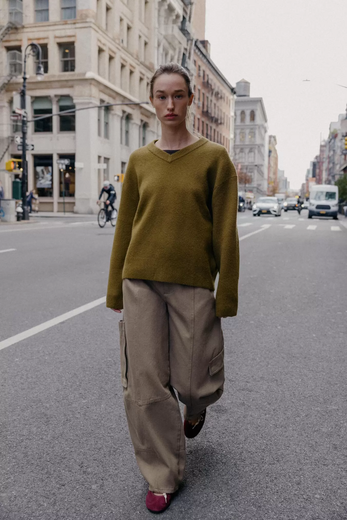 EFFEN TRICOT TRUI MET V-HALS