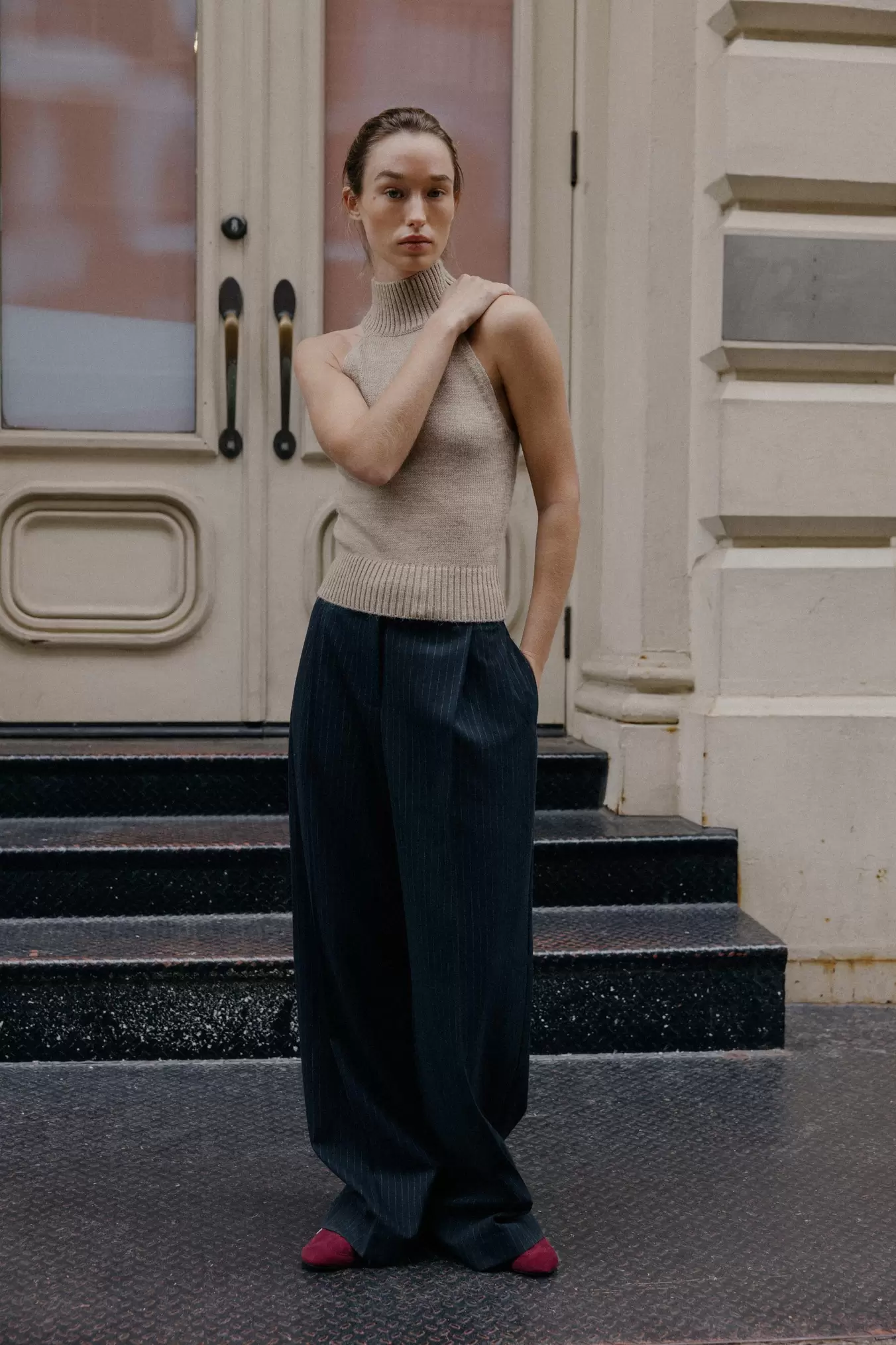 HALTERTOP VAN TRICOT