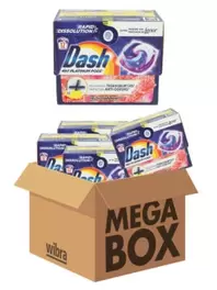 Dash wasmiddel pods 4-in-1 Platinum Zijdebloesem & Pioenroos megabox 48 pods