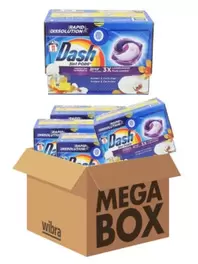 Dash wasmiddel pods 3-in-1 Amber & Orchidee megabox 44 pods