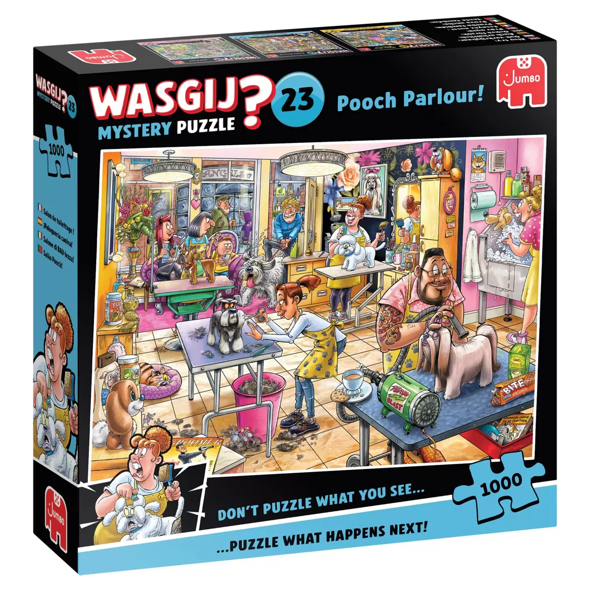 Puzzel Wasgij Mystery 23 Trimsalon Kwispel! (1000)