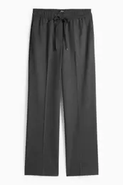 Pantalon - mid waist - wide leg