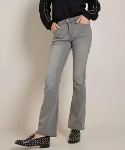 flared fit stretch jeans - noa