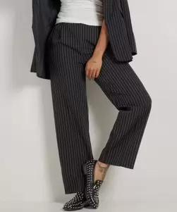 wide fit broek gestreept