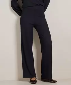 wide fit broek met structuur