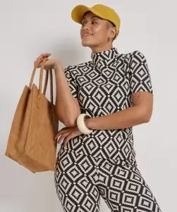 turtleneck t-shirt met print