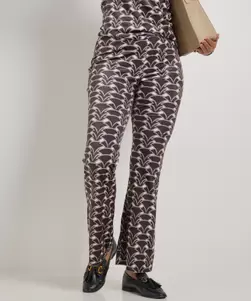 flared fit broek velvet dessin