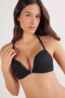 Glimmer of Pleasure Monica Push-Up Bra with Front ...