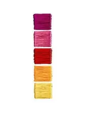 Nylon koord - 5x 4 meter - rood/roze mix