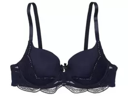 BH blauw met pailletten maat 80B – 80D