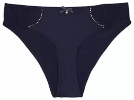 Slip blauw met pailletten maat S – XL