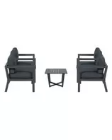 San Luis loungeset 5-delig - donker grijs