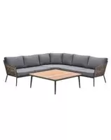 San Vito loungeset 4-delig - donker grijs