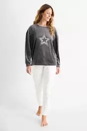 Winterpyjama - glanseffect